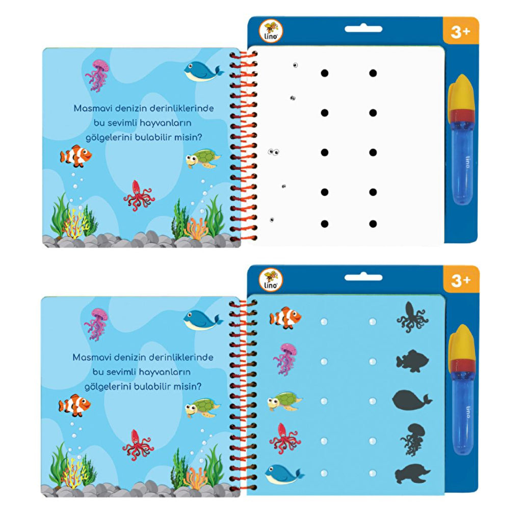 Lino Magic Water Painting Book for Kids: Reusable,  Mess-Free Coloring Fun & Educational Art Activity Ð Water Reveal, Thick Pages, Safe & Engaging