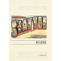 Vintage Lined Notebook Greetings from Seattle - Paperback