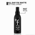 Flormar All Day Fix Makeup Setting Spray - Long-Lasting Hold - For Oily Skin