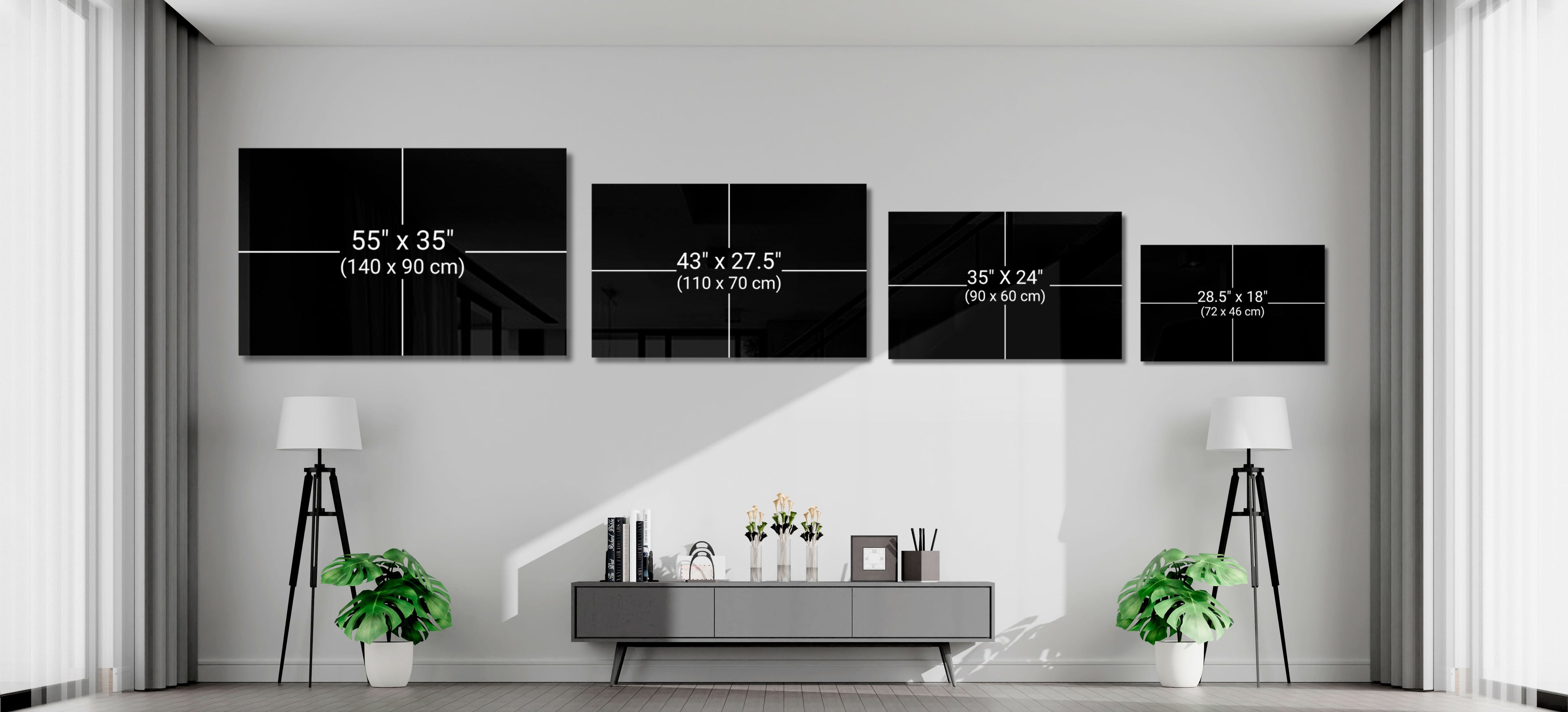 Yellow Sketch World Map and Globes Glass Wall Art