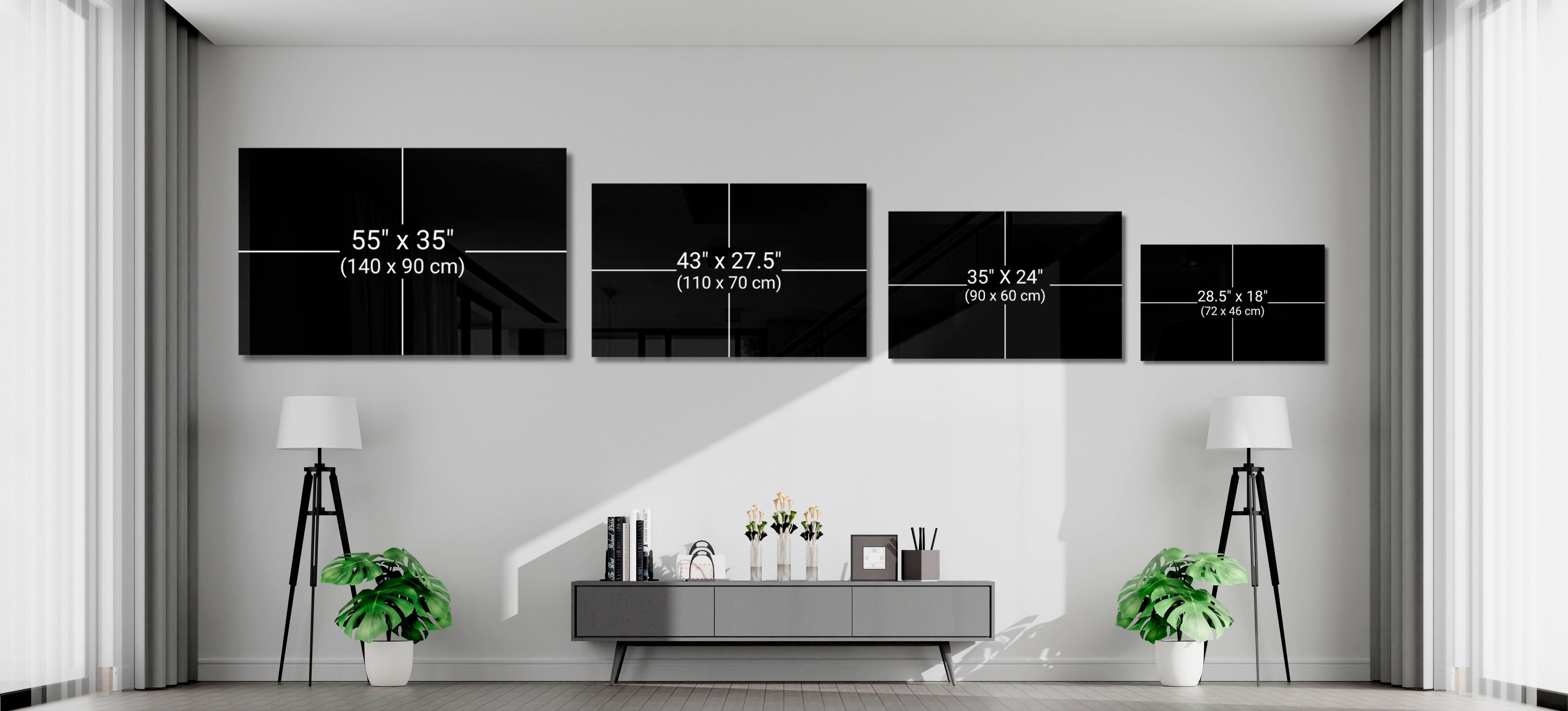 Gold Floral Crown Horse Glass Wall Art