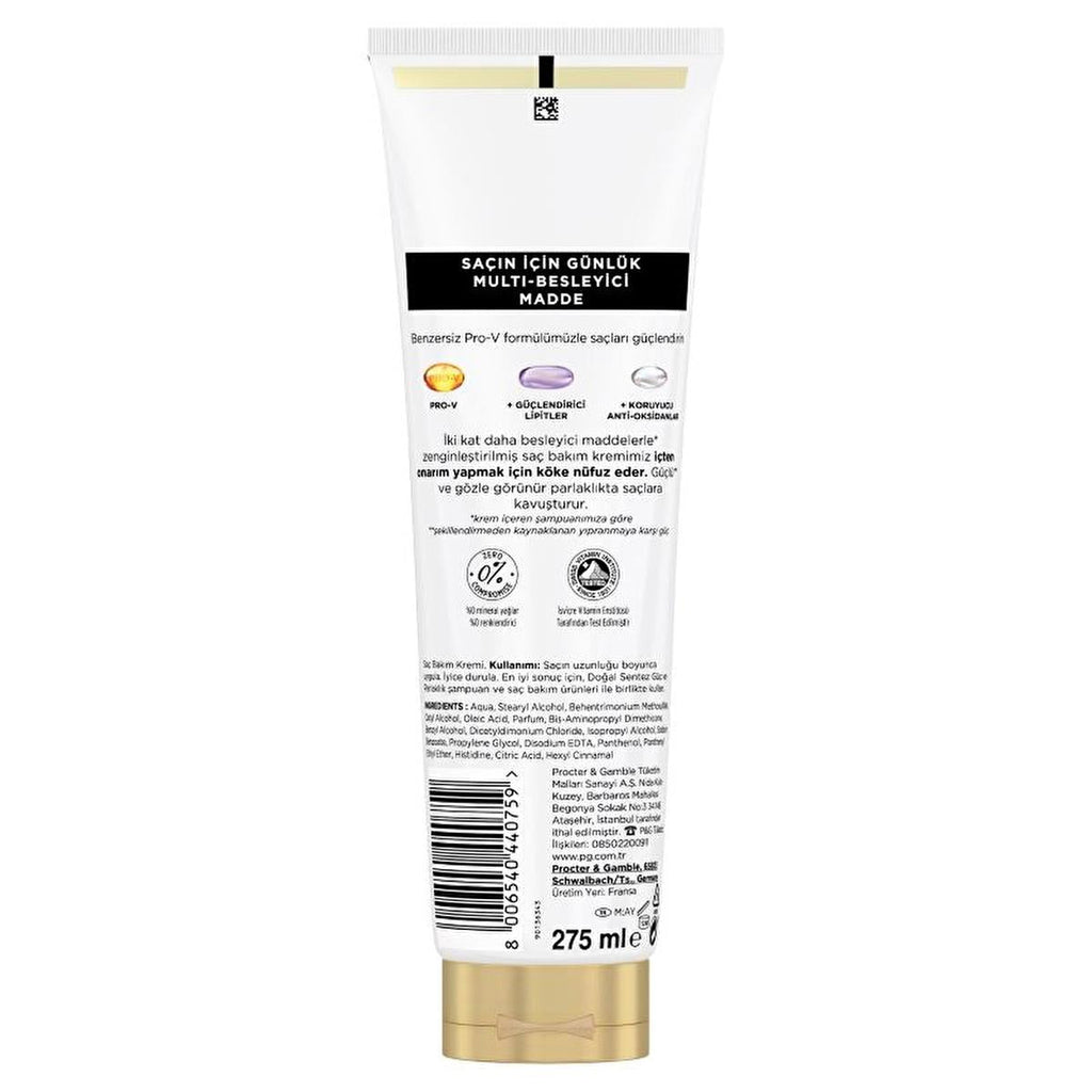 Pantene Doğal Sentez Hair Care Cream for Weak & Lifeless Hair - Nourishing, Strengthening & Shine - 9.30 fl oz