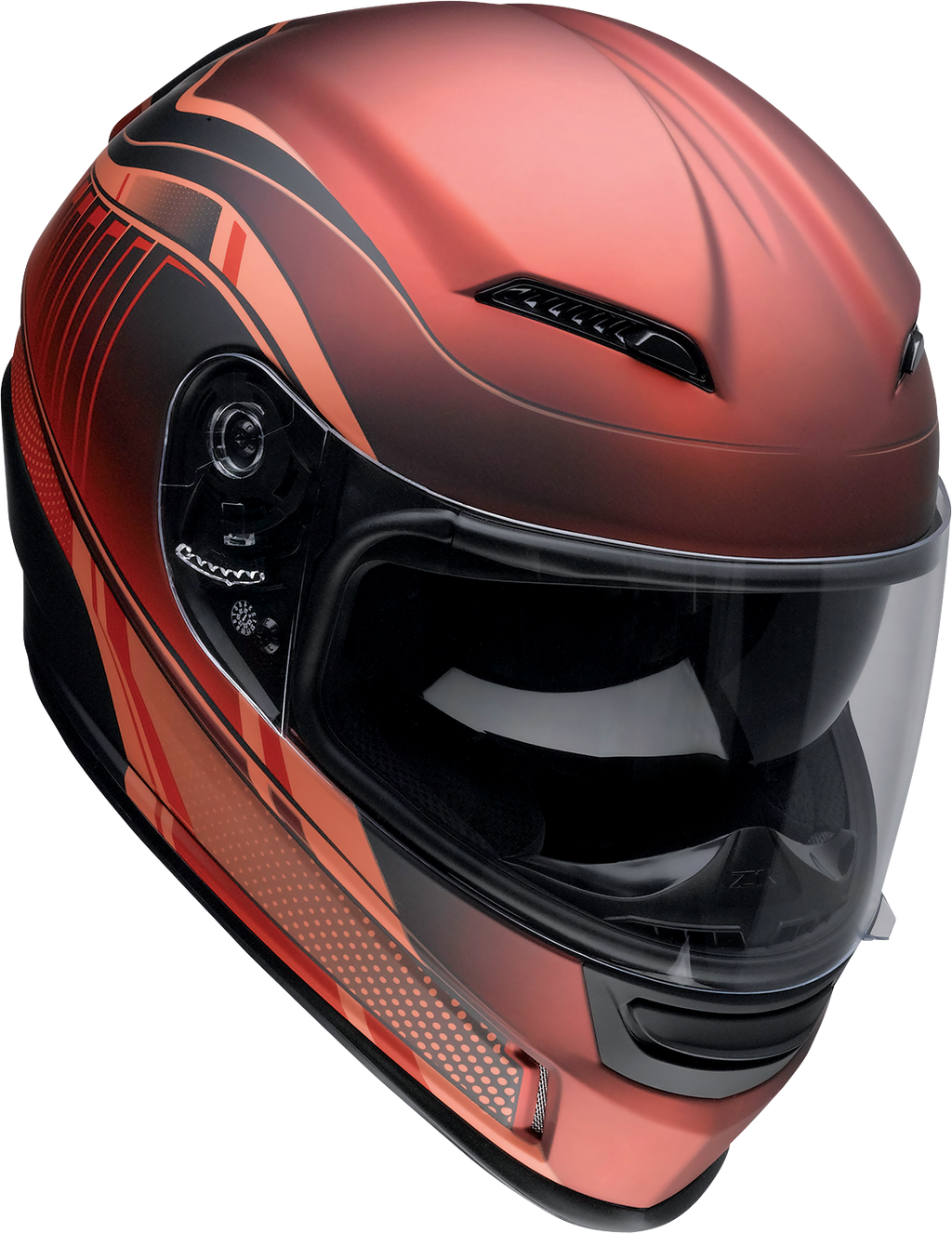 Z1R, Z1R Jackal Helmet Dark Matter Red 3XL – Aerodynamic Polycarbonate Shell with Drop-Down Sun Visor