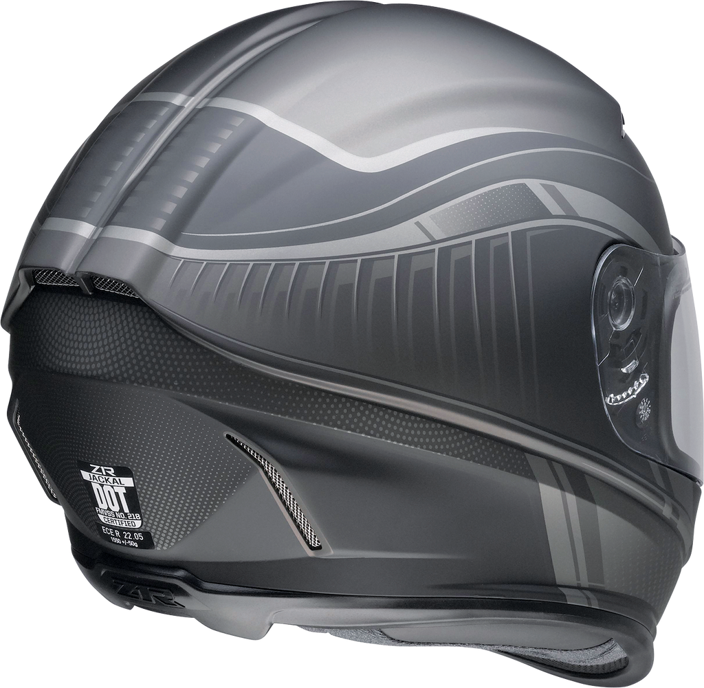 Z1R, Z1R Jackal Helmet Dark Matter Stealth 3XL – Injection-Molded Polycarbonate Shell with Advanced Ventilation