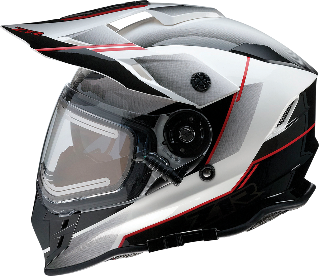 Z1R, Z1R Range Snow Helmet Bladestorm Electric Dual Pane Black/Red/White XS (Part No. 0101-14053)