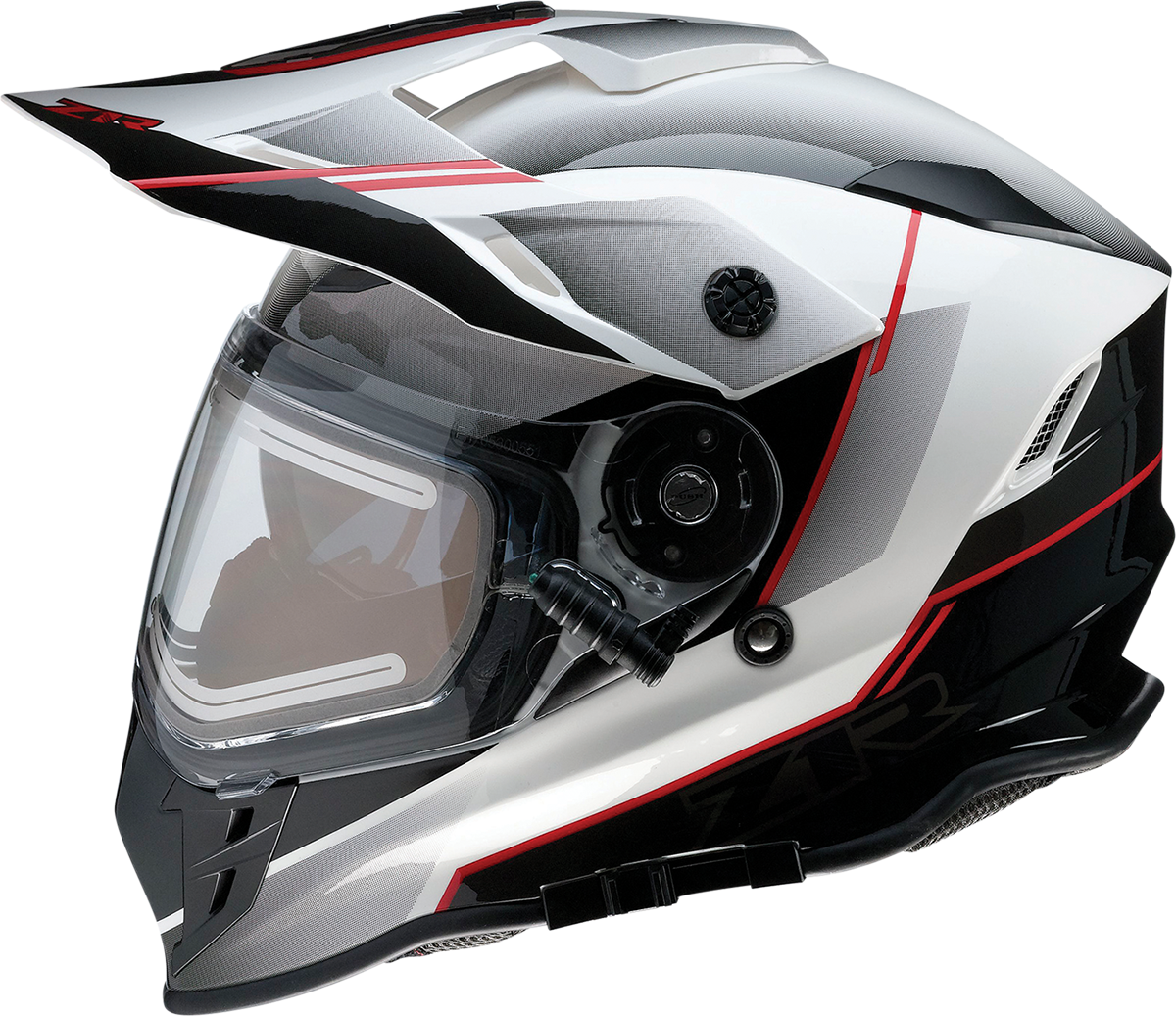 Z1R, Z1R Range Snow Helmet Bladestorm Electric Dual Pane Black/Red/White XS (Part No. 0101-14053)