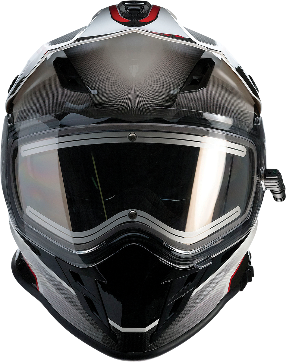 Z1R, Z1R Range Snow Helmet Bladestorm Electric Dual Pane Black/Red/White XS (Part No. 0101-14053)