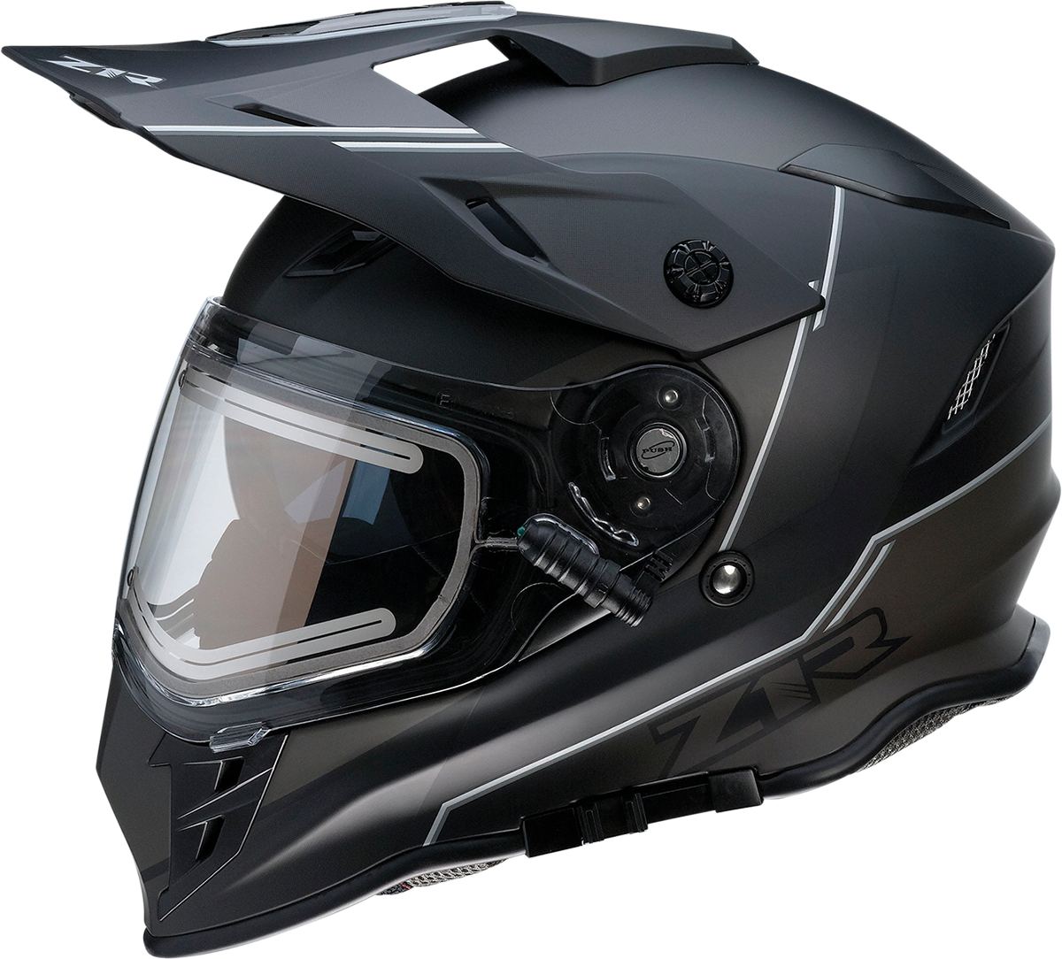 Z1R, Z1R Range Snow Helmet Bladestorm Electric Dual Pane Black/White Small 0101-14048