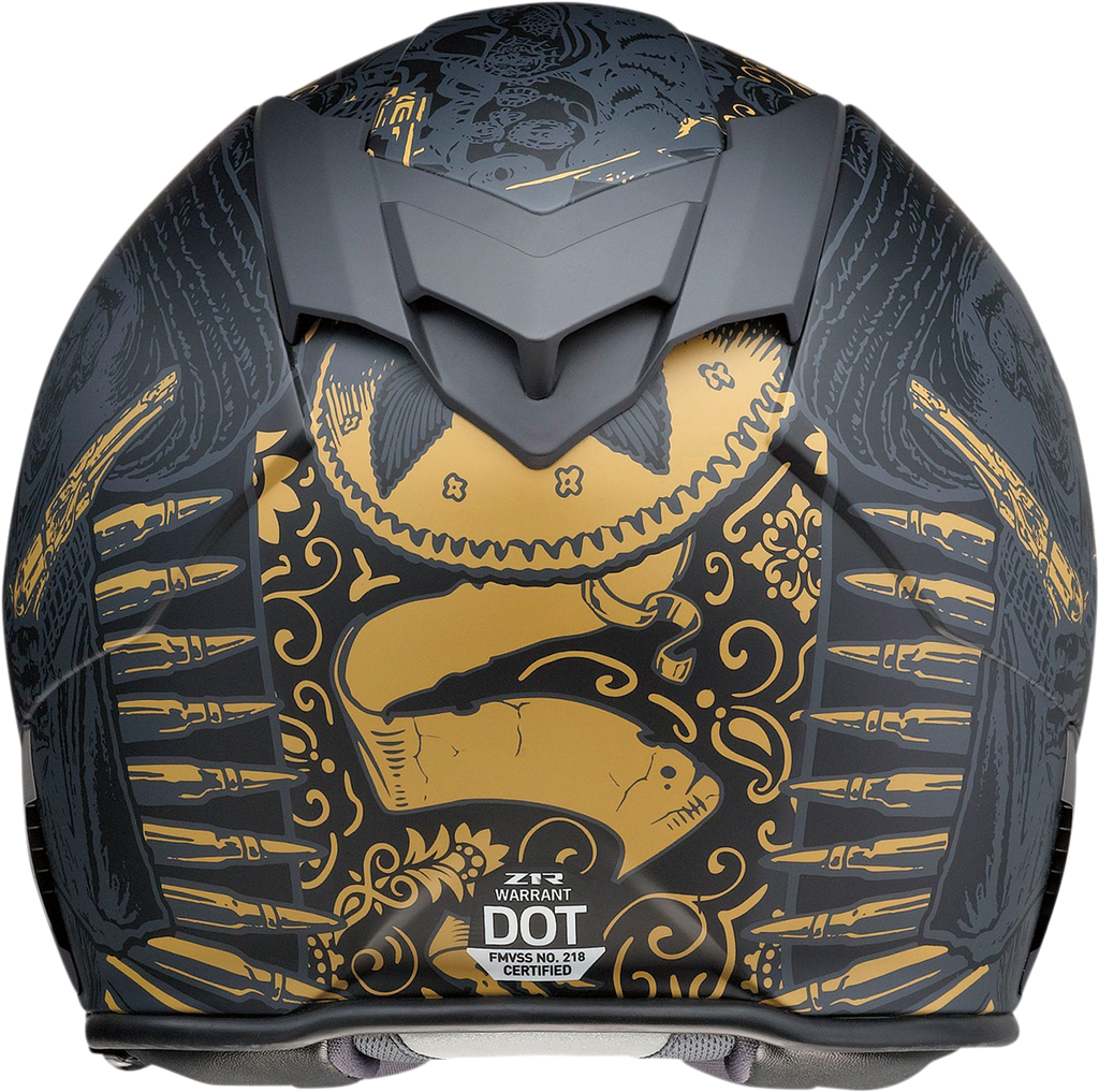 Z1R, Z1R Warrant Helmet - Sombrero Black/Gold Medium (Part Number 0101-14172)