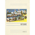 Vintage Lined Notebook Greetings from Miami Beach, Florida - Paperback