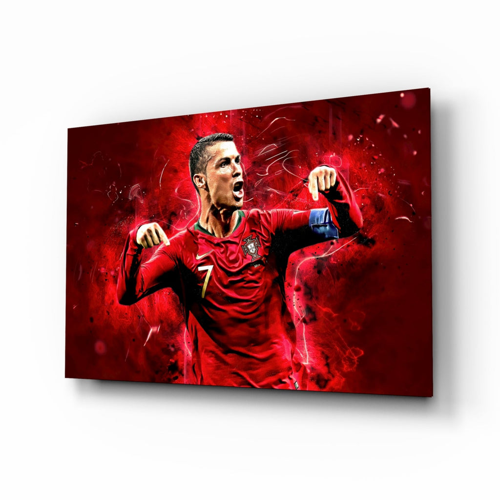 Red Kit Victory Roar Glass Wall Art