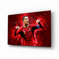 Red Kit Victory Roar Glass Wall Art