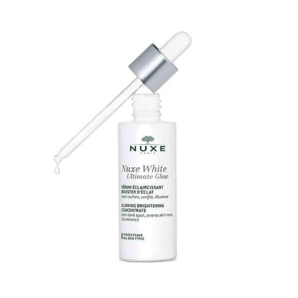 Nuxe White Ultimate Glow Vitamin C Serum: Brighten, Even Skin Tone & Boost Radiance with Hyaluronic & Salicylic Acid - 30ml